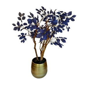 Decoratie plant "BRAM" in gouden pot