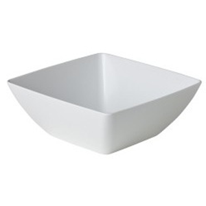 Melamine saladeschaal vierkant, wit 41×41 cm