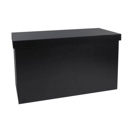 Buffettafel ZWART met bovenblad rechthoekig (80x160 cm)