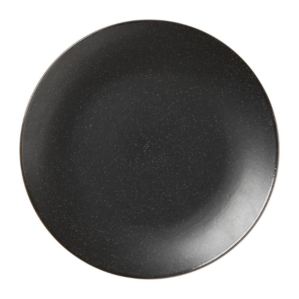 Dinerbord - zwart/goudkleurig - ø27 cm
