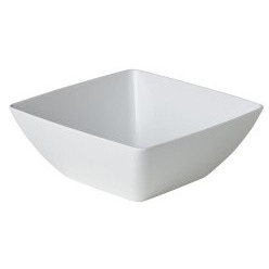 Melamine saladeschaal vierkant, wit 41×41 cm
